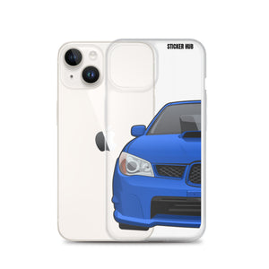 WR Blue 06-07 Subaru WRX STI - iPhone Case