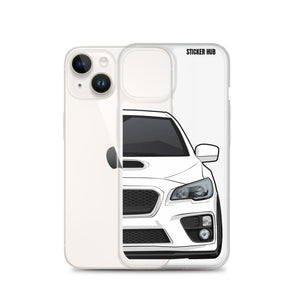 White 15-17 Subaru WRX STI - iPhone Case