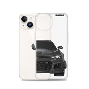 Black 6th Gen Camaro ZL1 1LE - iPhone Case