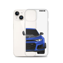 Load image into Gallery viewer, Hyper Blue 6th Gen Camaro ZL1 1LE - iPhone Case