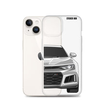 Load image into Gallery viewer, Silver 6th Gen Camaro ZL1 - iPhone Case