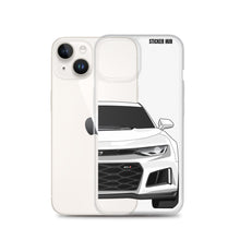 Load image into Gallery viewer, White 6th Gen Camaro ZL1 - iPhone Case