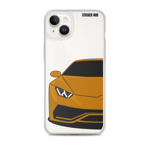 Orange Lamborghini Huracan - iPhone Case