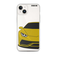 Load image into Gallery viewer, Yellow Lamborghini Huracan - iPhone Case