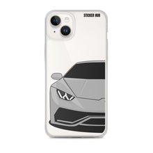 Load image into Gallery viewer, Silver Lamborghini Huracan - iPhone Case