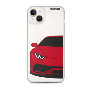 Red Lamborghini Huracan - iPhone Case