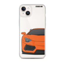 Load image into Gallery viewer, Orange Lamborghini Aventadoor - iPhone Case