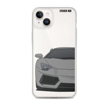 Load image into Gallery viewer, Gray Lamborghini Aventadoor - iPhone Case