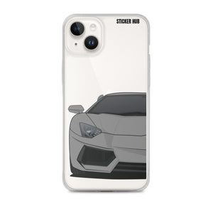 Gray Lamborghini Aventadoor - iPhone Case