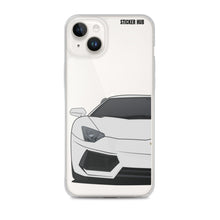 Load image into Gallery viewer, Silver Lamborghini Aventadoor - iPhone Case