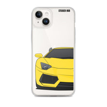 Load image into Gallery viewer, Yellow Lamborghini Aventadoor - iPhone Case