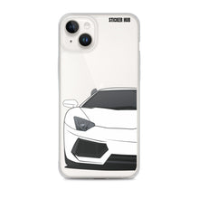 Load image into Gallery viewer, White Lamborghini Aventadoor - iPhone Case