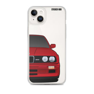 Dark Red BMW E30 - iPhone Case