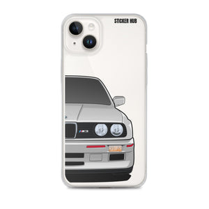 Silver BMW E30 - iPhone Case