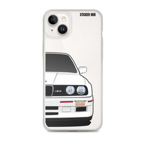 White BMW E30 - iPhone Case