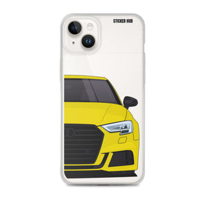 Yellow B9 Audi S3 - iPhone Case