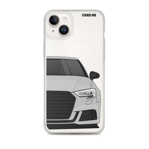 Silver B9 Audi S3 - iPhone Case