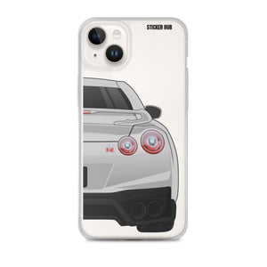 Silver R35 Nissan GTR - iPhone Case