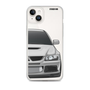 Silver Mitsubishi Evo - iPhone Case