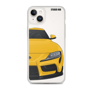 Yellow MKV Toyota Supra - iPhone Case