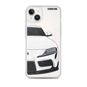 White MKV Toyota Supra - iPhone Case