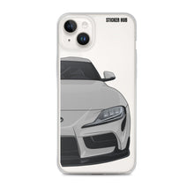 Load image into Gallery viewer, Silver MKV Toyota Supra - iPhone Case