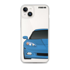 Jet Stream Blue C6 Corvette - iPhone Case