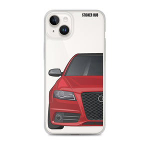 Brilliant Red B8 Audi S4 - iPhone Case