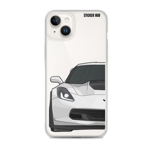 White C7 Corvette Z06 - iPhone Case