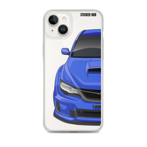 WR Blue 09-14 Subaru WRX STI - iPhone Case