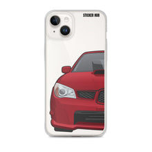 Load image into Gallery viewer, Garnet Red 06-07 Subaru WRX STI- iPhone Case