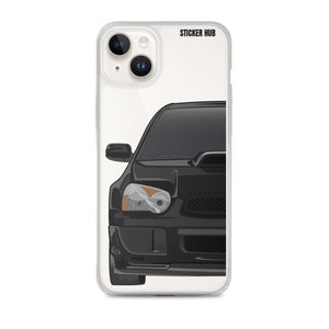 Black 03-05 Subaru WRX STI - iPhone Case