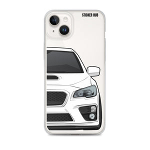 White 15-17 Subaru WRX STI - iPhone Case