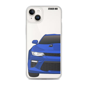 Hyper Blue 6th Gen Camaro SS - iPhone Case