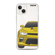 Load image into Gallery viewer, Yellow 6th Gen Camaro SS - iPhone Case