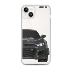 Black 6th Gen Camaro ZL1 1LE - iPhone Case