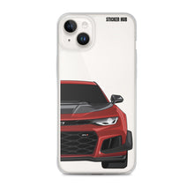 Load image into Gallery viewer, Garnet Red 6th Gen Camaro ZL1 1LE - iPhone Case