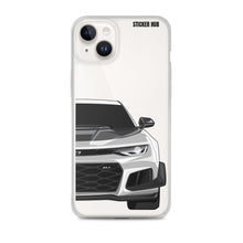 Load image into Gallery viewer, Silver 6th Gen Camaro ZL1 1LE - iPhone Case