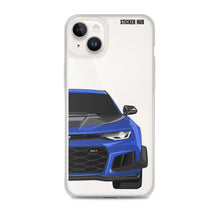 Load image into Gallery viewer, Hyper Blue 6th Gen Camaro ZL1 1LE - iPhone Case