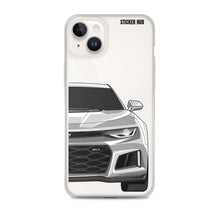 Load image into Gallery viewer, Silver 6th Gen Camaro ZL1 - iPhone Case