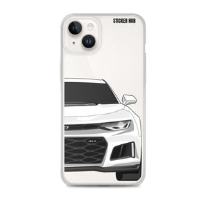 White 6th Gen Camaro ZL1 - iPhone Case