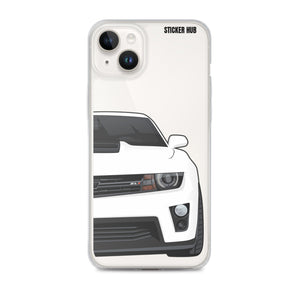 White 5th Gen Camaro ZL1 - iPhone Case