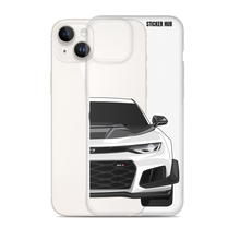 Load image into Gallery viewer, White 6th Gen Camaro ZL1 1LE - iPhone Case