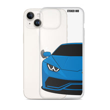 Load image into Gallery viewer, Blue Lamborghini Huracan - iPhone Case