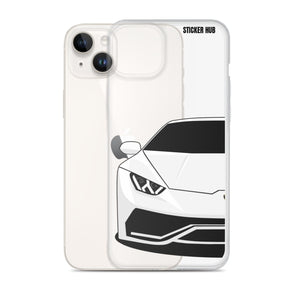 White Lamborghini Huracan - iPhone Case