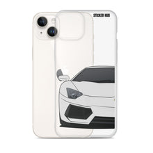 Load image into Gallery viewer, Silver Lamborghini Aventadoor - iPhone Case