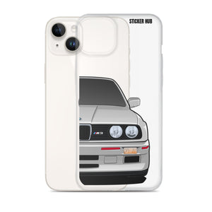 Silver BMW E30 - iPhone Case