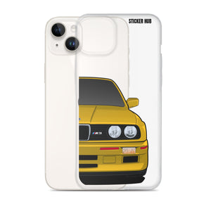 Yellow BMW E30 - iPhone Case