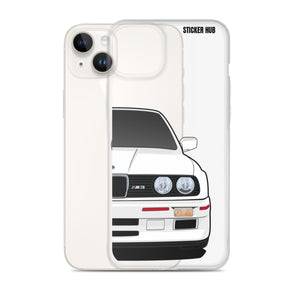 White BMW E30 - iPhone Case