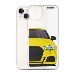 Yellow B9 Audi S3 - iPhone Case